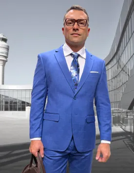 PERTH BLUE TAILORED FIT 2 PC SUIT