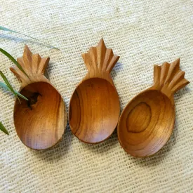 Pineapple Shaped Teak Sauce Bowls