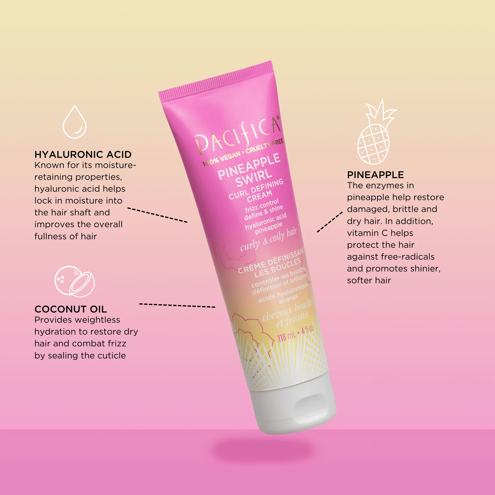 Pineapple Swirl Curl Defining Cream