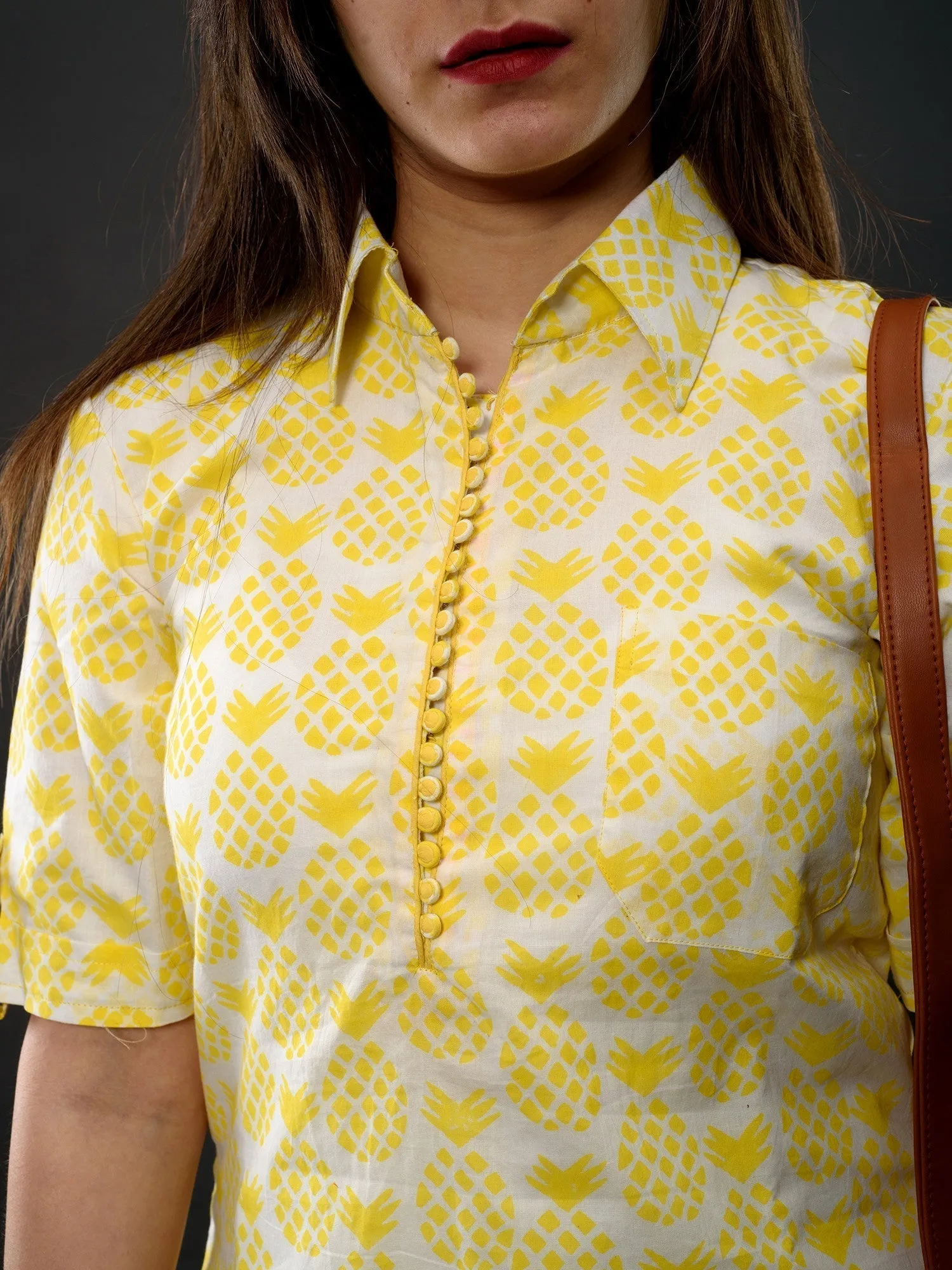Pineapple T-shirt Dress