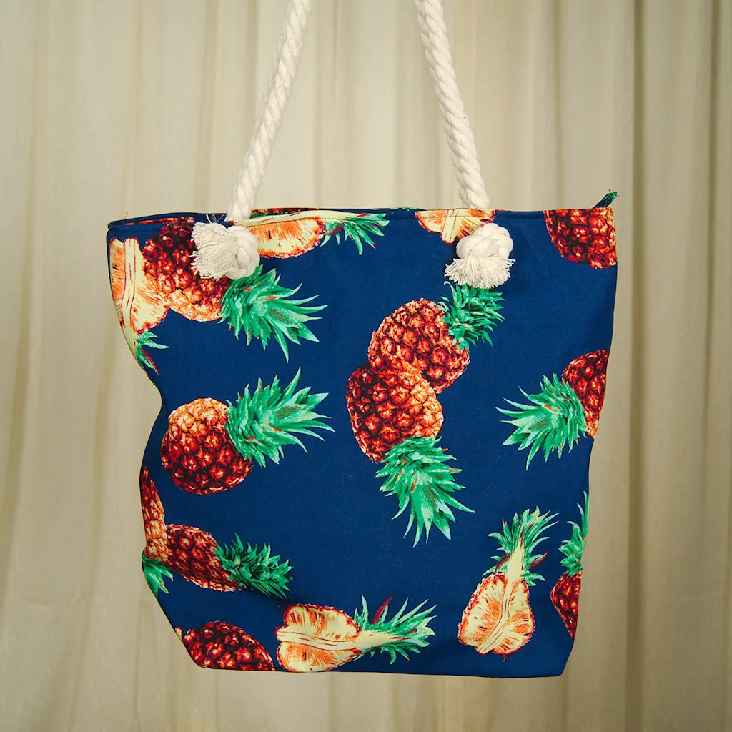 Pineapple Tiki Drink Totebag