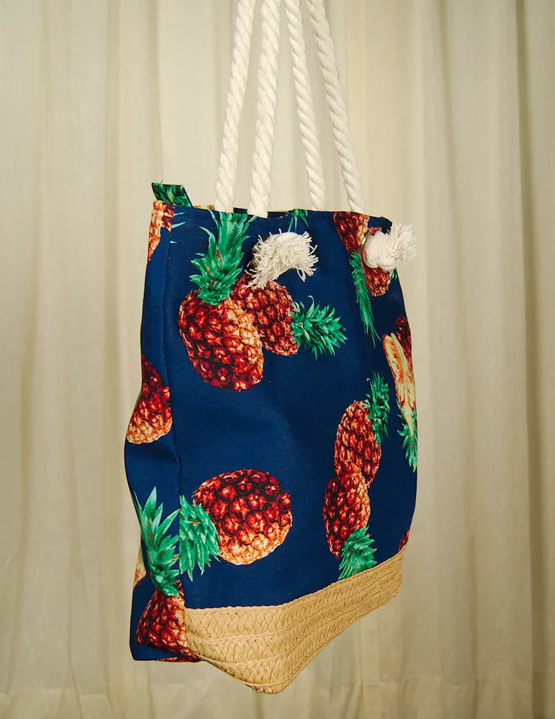 Pineapple Tiki Drink Totebag