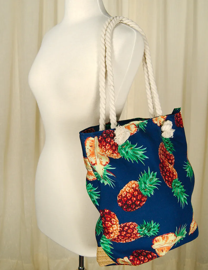 Pineapple Tiki Drink Totebag