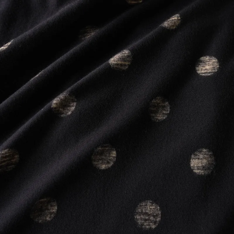 polka dot maxi dress