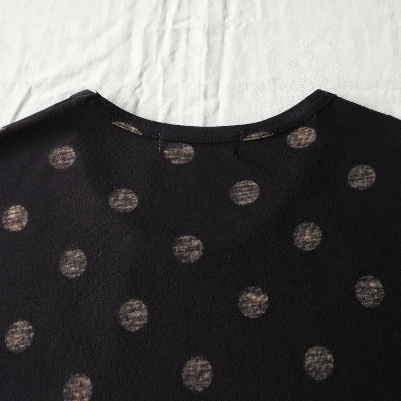 polka dot maxi dress