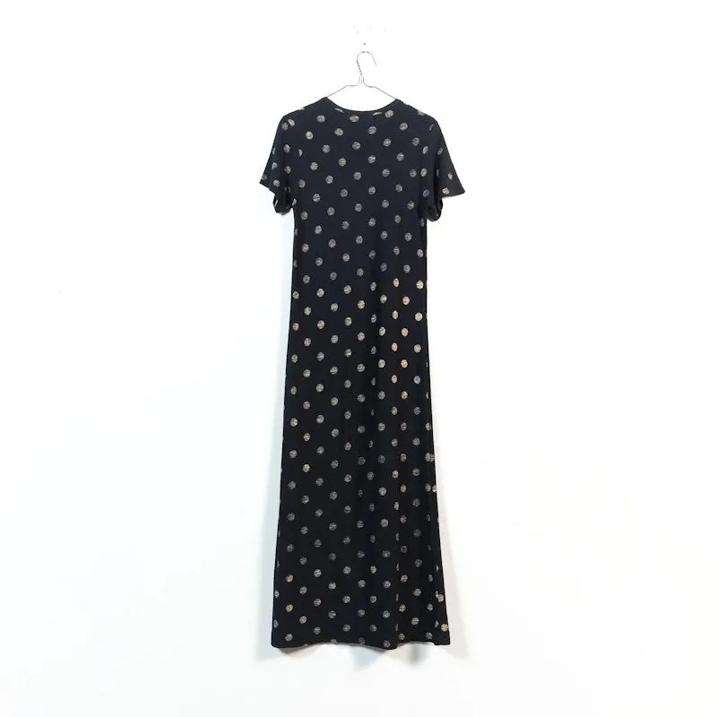 polka dot maxi dress