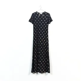 polka dot maxi dress