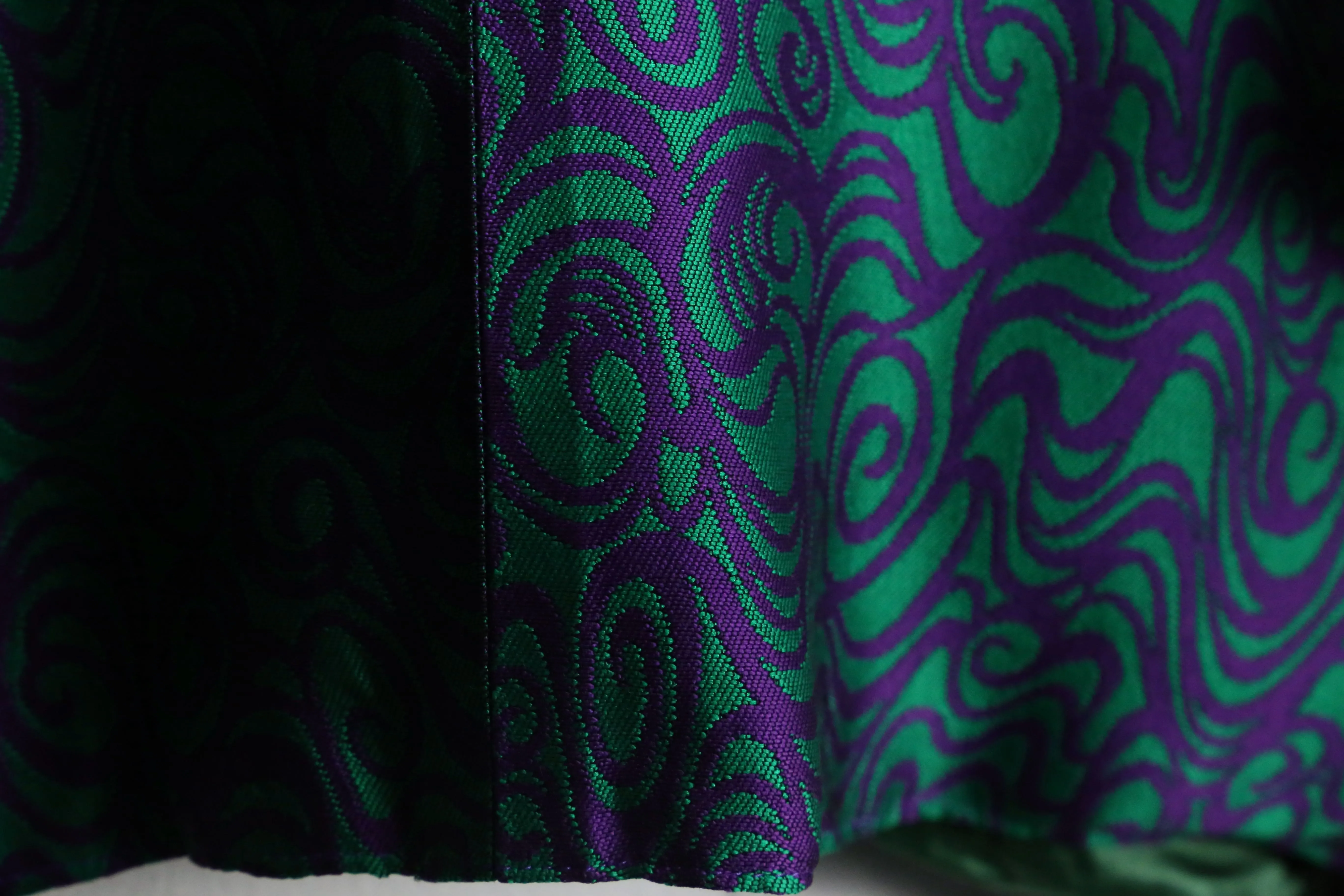 psychedelic color swirl pattern easy tailored jacket