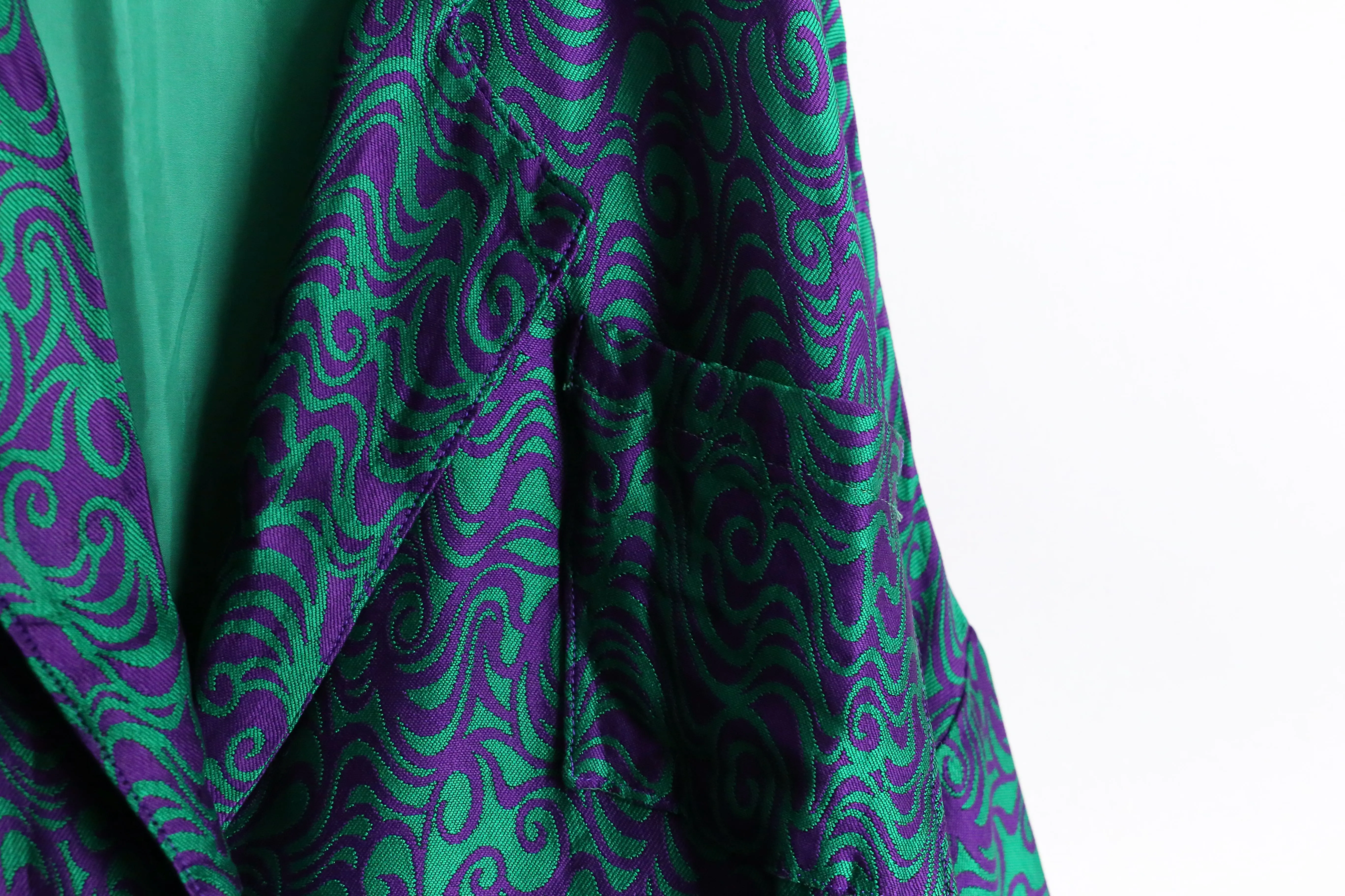 psychedelic color swirl pattern easy tailored jacket