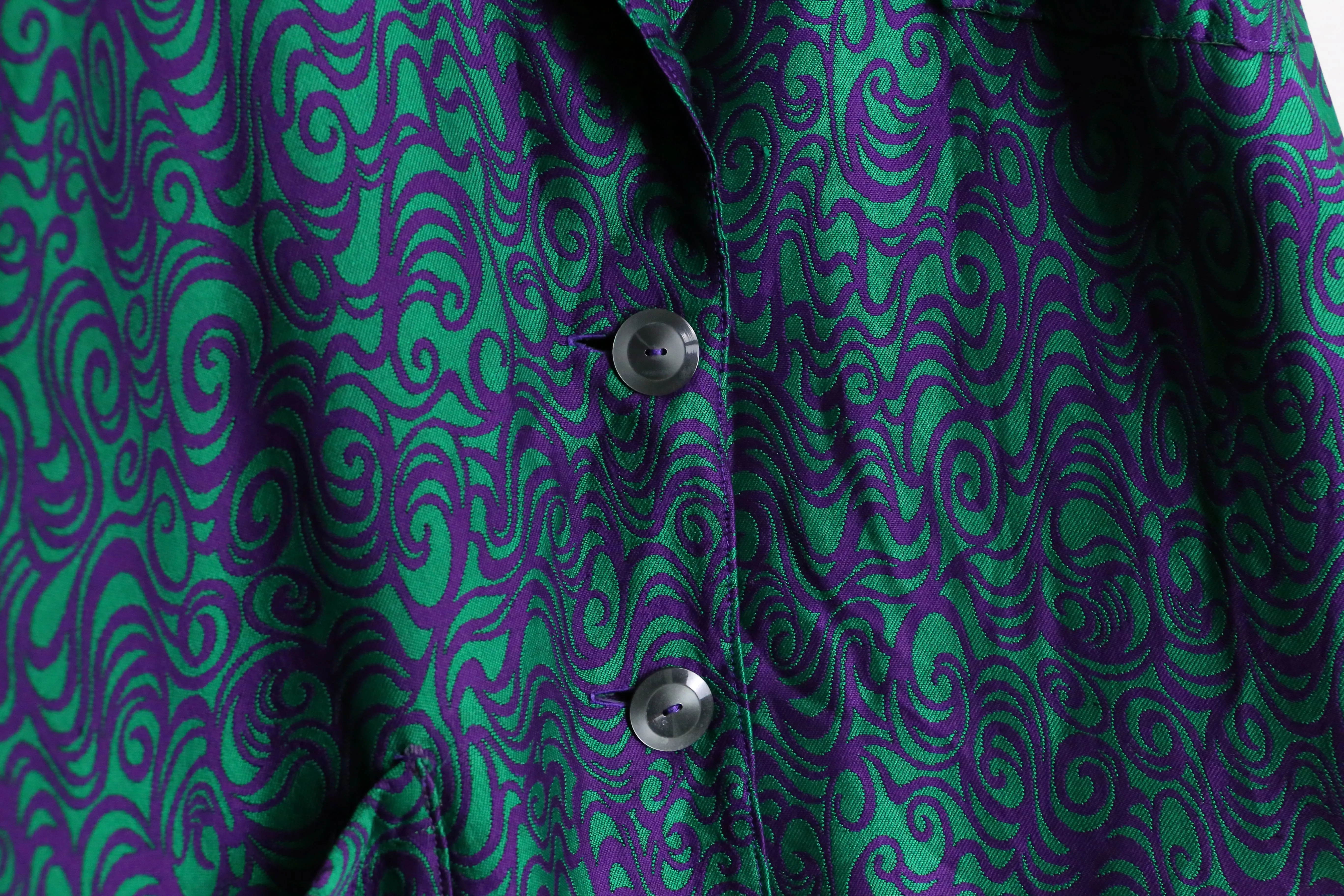 psychedelic color swirl pattern easy tailored jacket