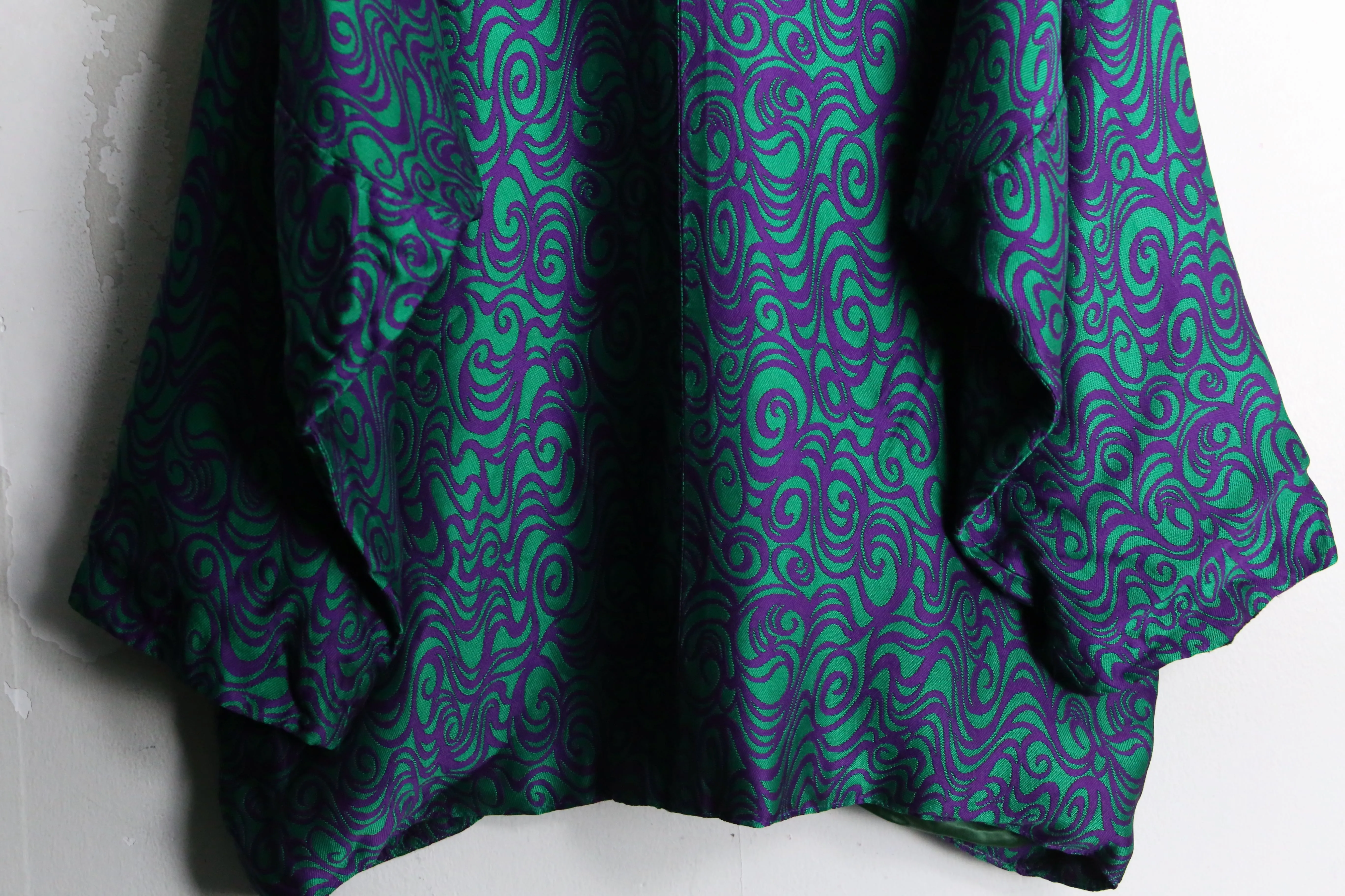 psychedelic color swirl pattern easy tailored jacket