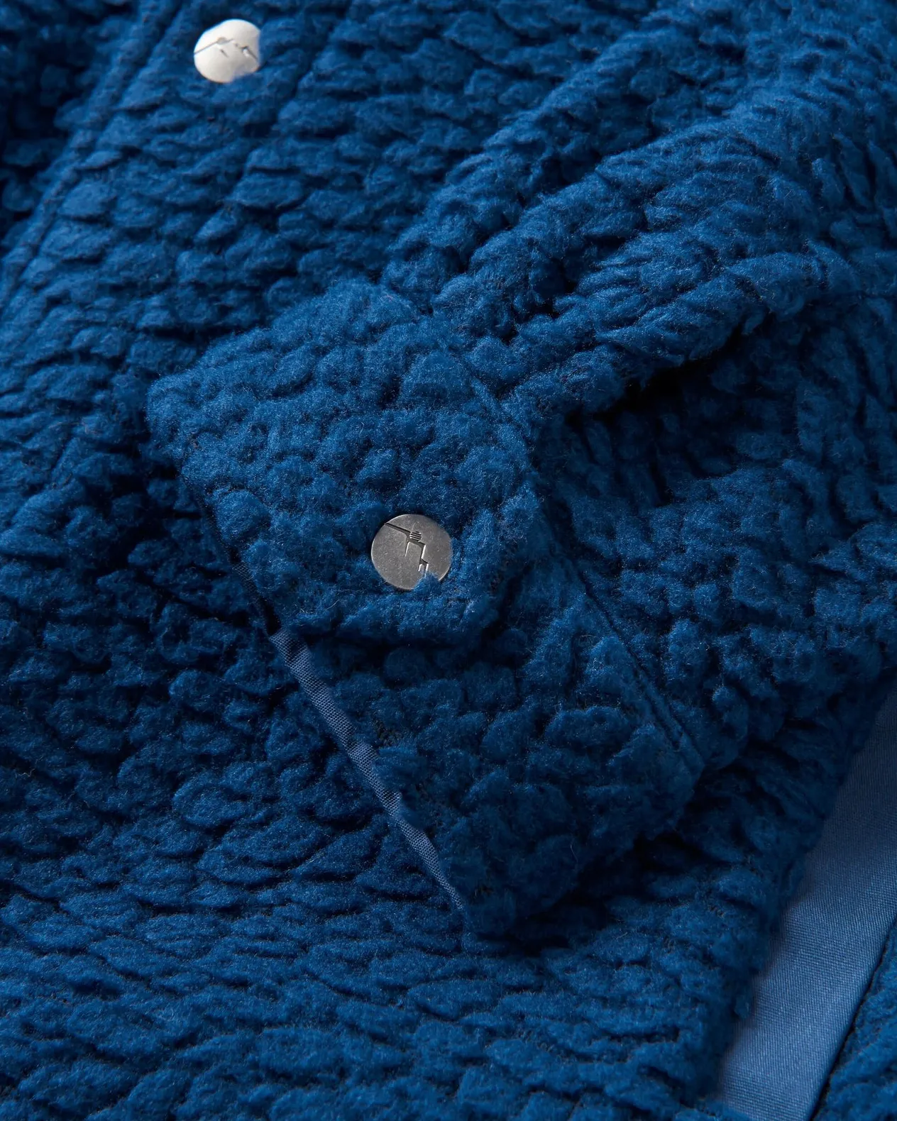 Rappel Recycled Fleece Jacket in Dark Denim