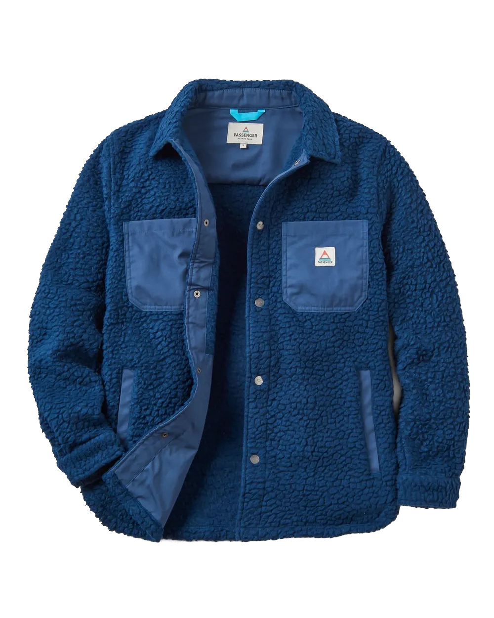 Rappel Recycled Fleece Jacket in Dark Denim