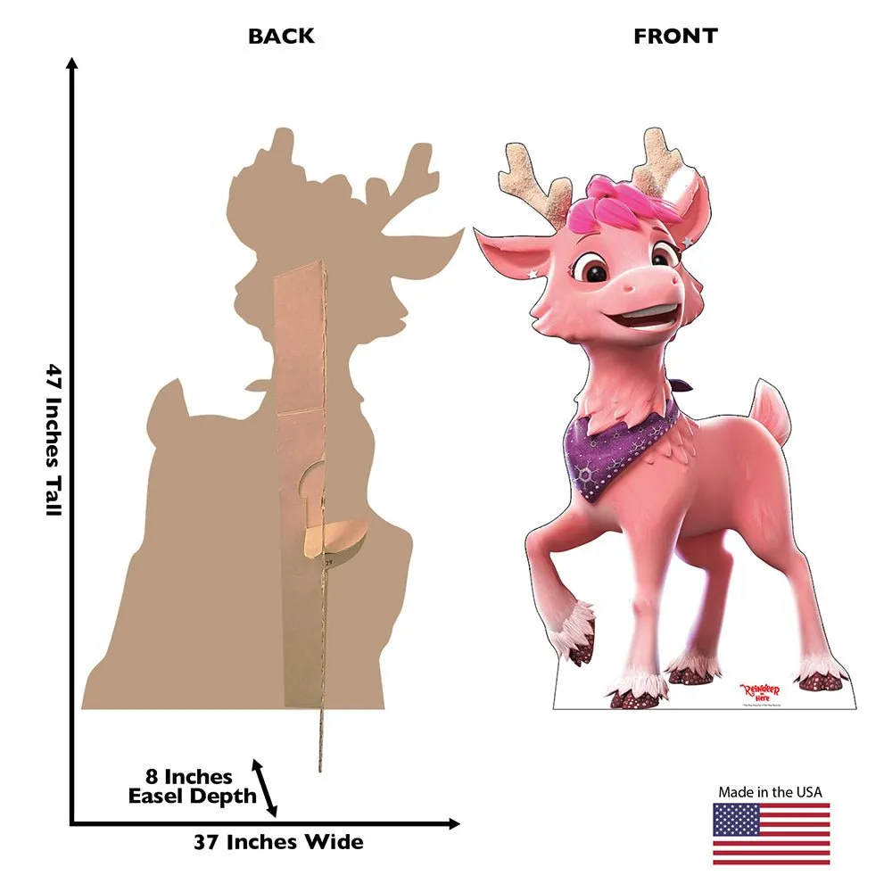 Reindeer In Here Pinky Standee