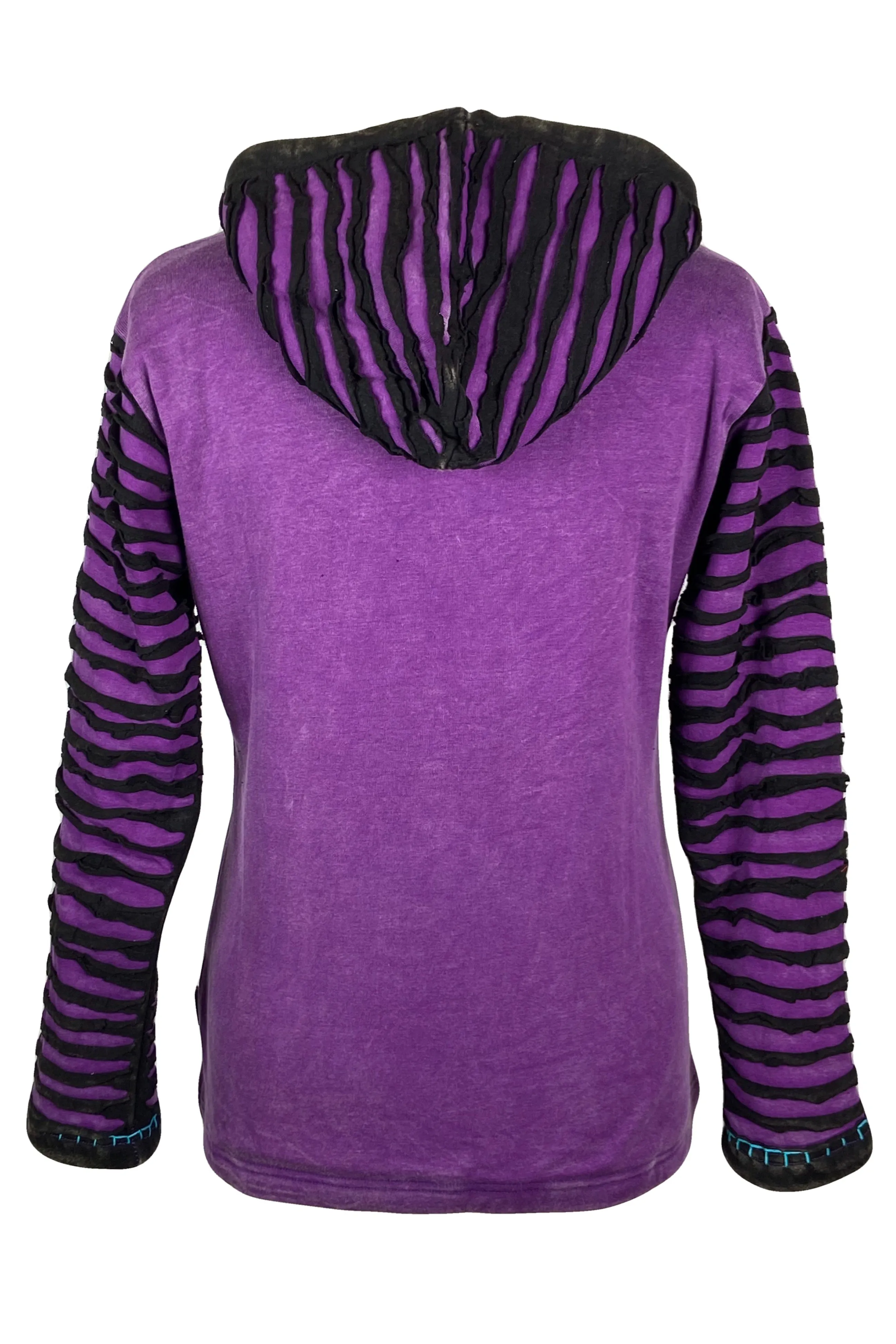 RJ 332 Rib Bohemian Reindeer Fleece Hoodie Outdoor Jacket