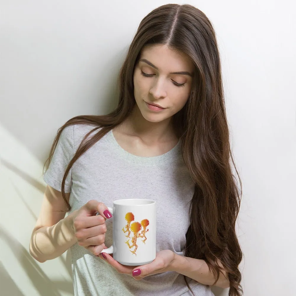 Run Forest White Glossy Mug