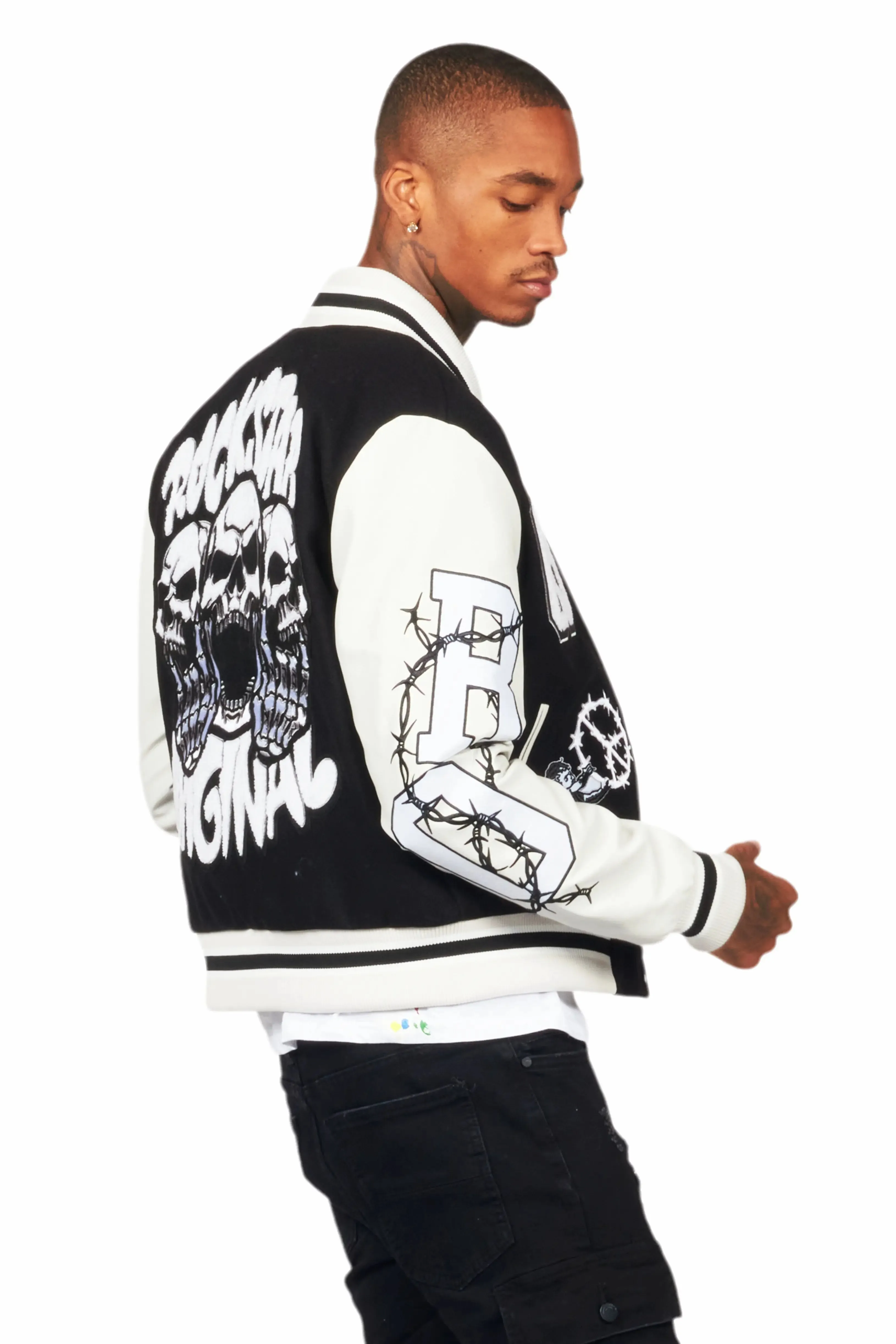 Rune Black Varsity Jacket