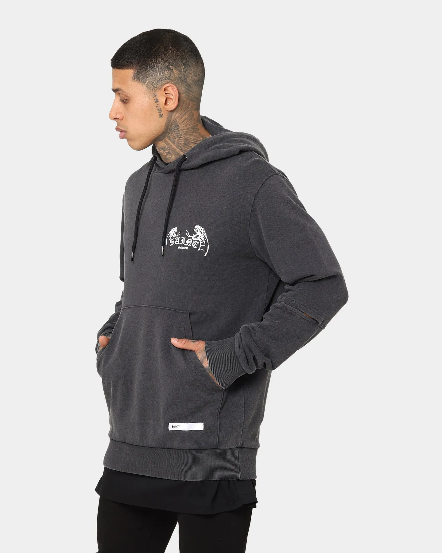 Saint Morta Venomous New Age Vintage Hoodie Vintage Black