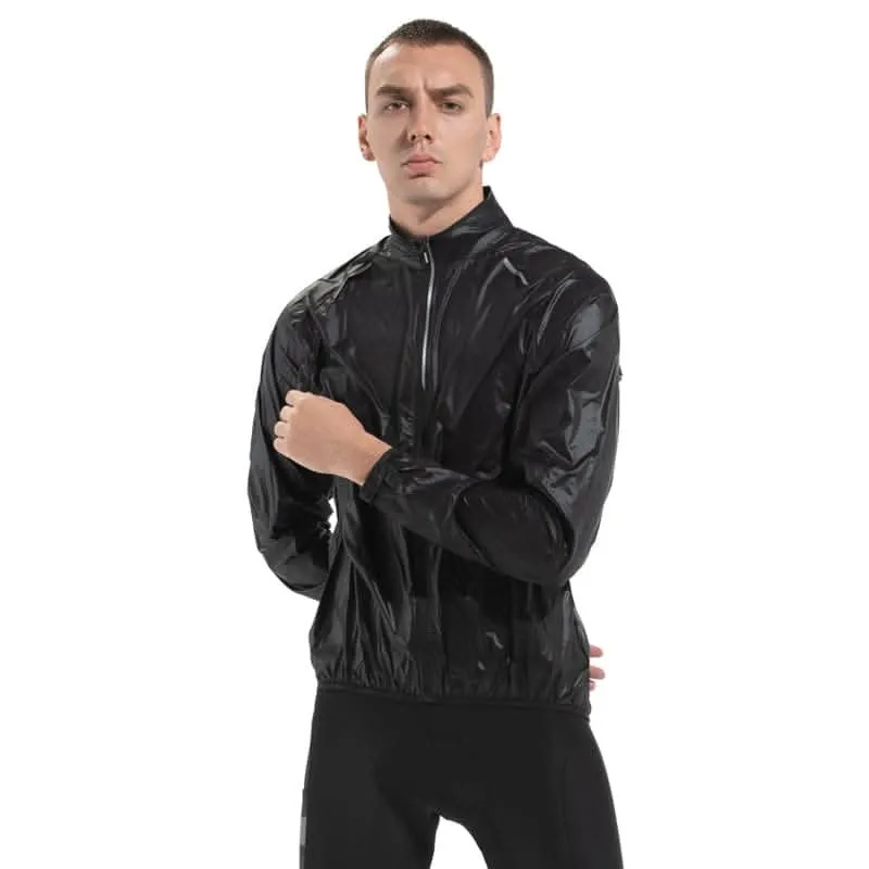 Santic Black Lightweight Men's Jacket