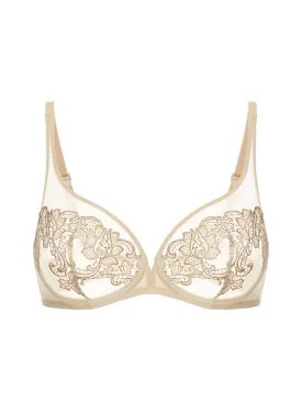 Simone Perele Saga Full Coverage Plunge 15C319, Topaz Beige 054