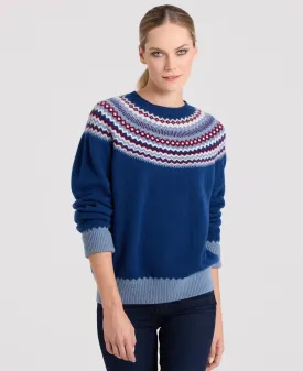 Sophie Fair Isle Yoke Crew Neck Jumper