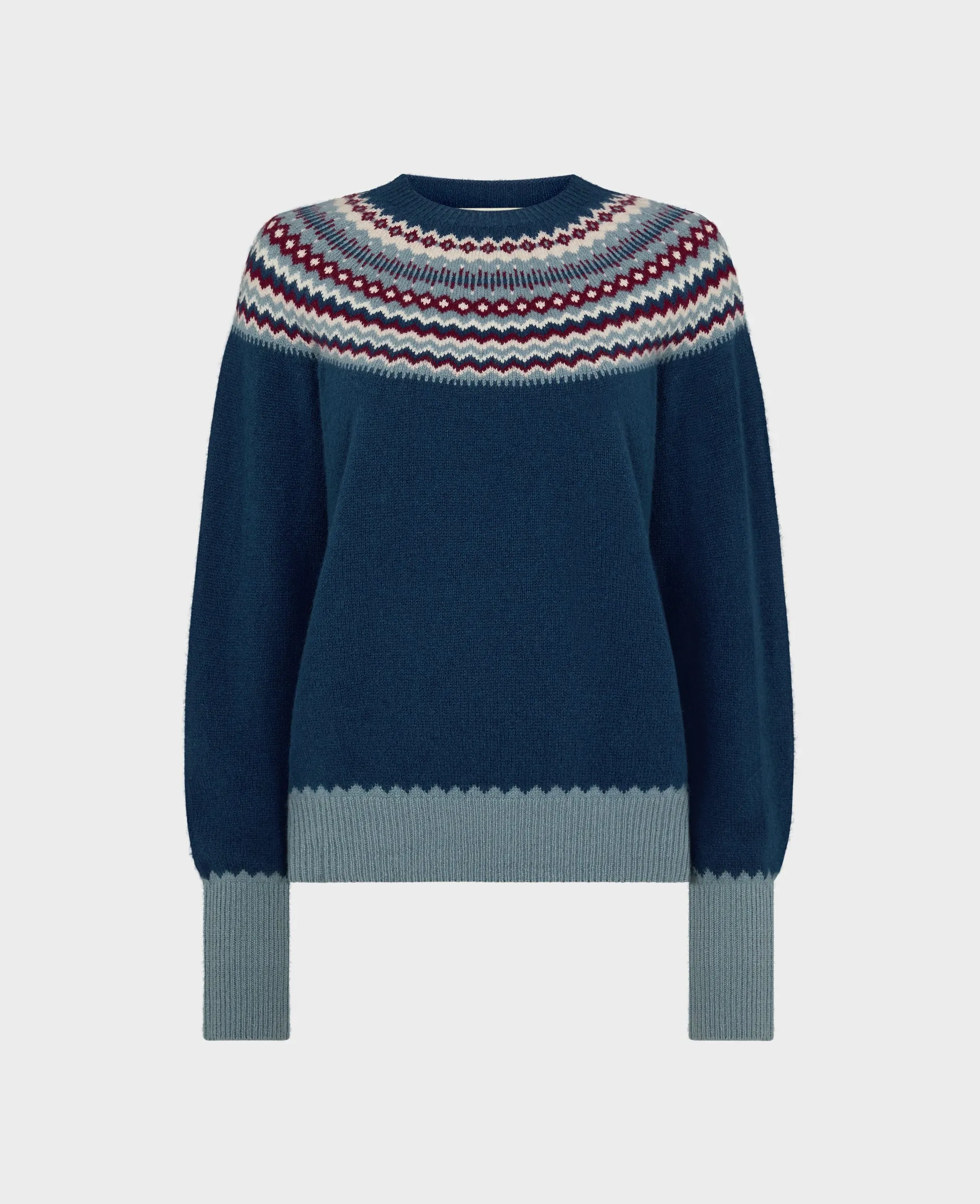 Sophie Fair Isle Yoke Crew Neck Jumper