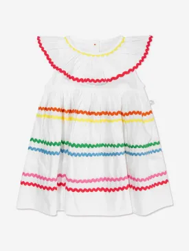Stella McCartney Baby Girls Ric Rac Ribbon Dress in Ivory