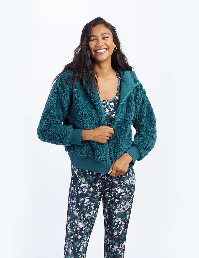The High Pile Eco Short Fleece Jacket - Venetian