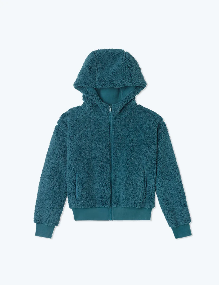 The High Pile Eco Short Fleece Jacket - Venetian