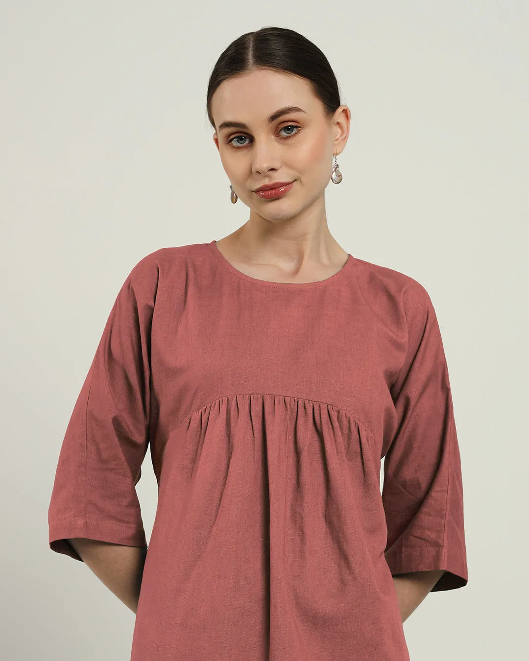 The Monrovia Ivory Pink Cotton Dress