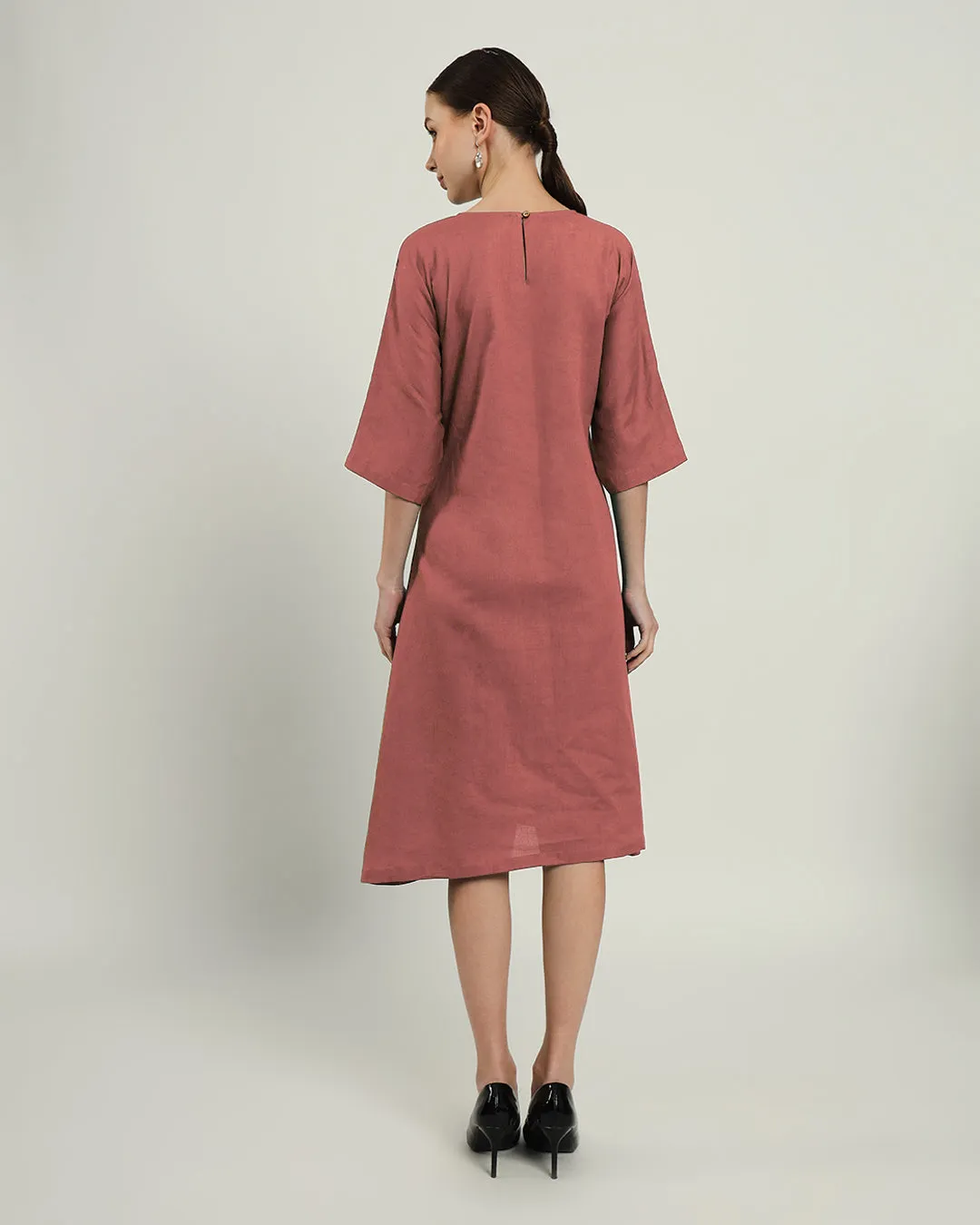 The Monrovia Ivory Pink Cotton Dress