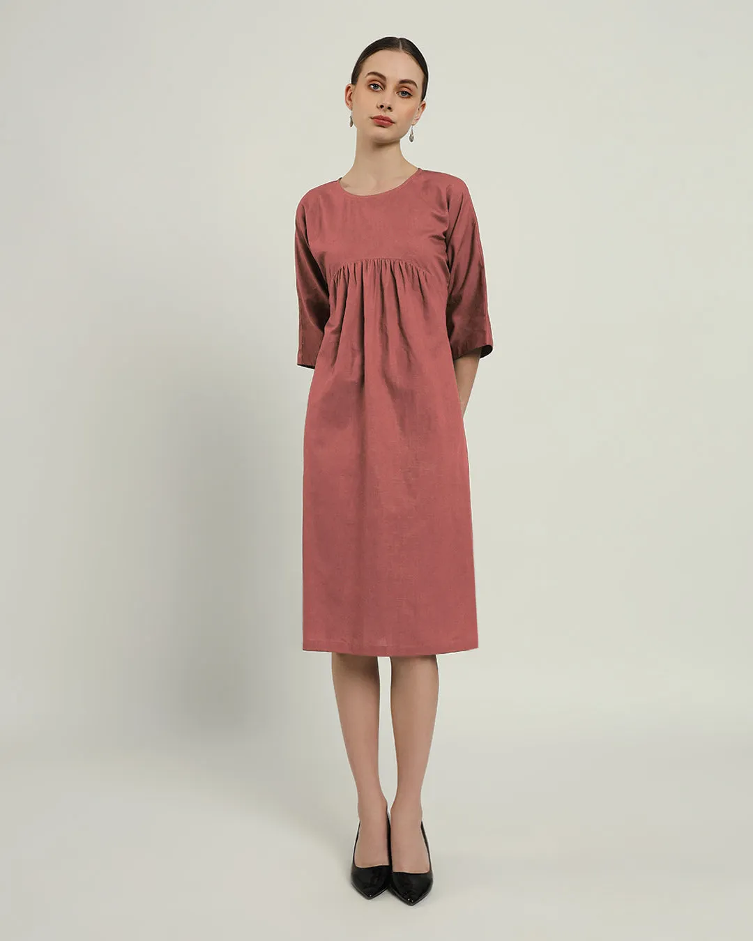 The Monrovia Ivory Pink Cotton Dress