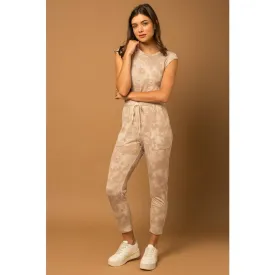 Tie-dyed | Cinched Waist Jumper