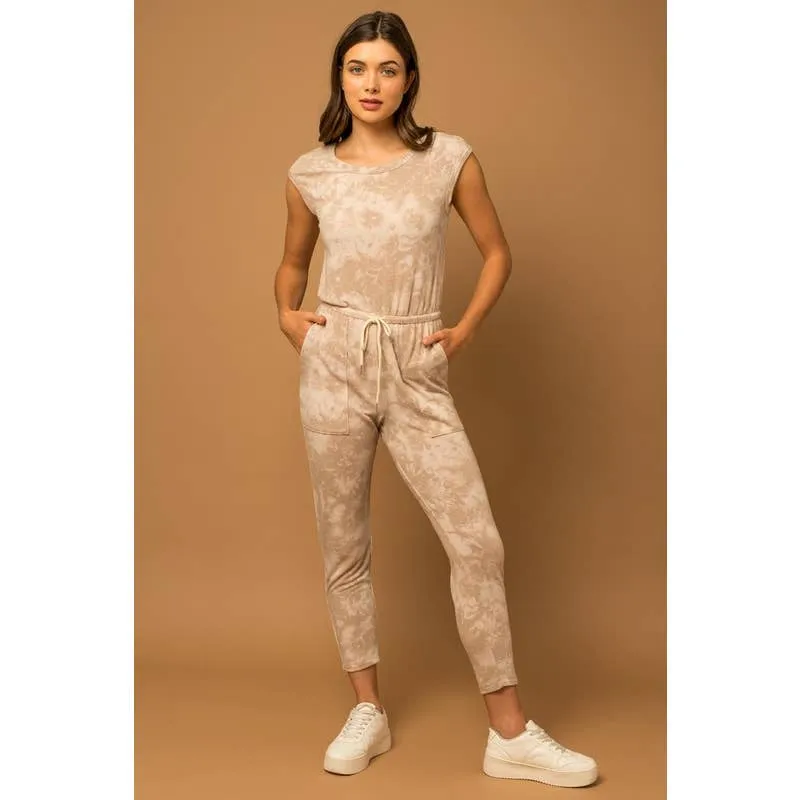 Tie-dyed | Cinched Waist Jumper
