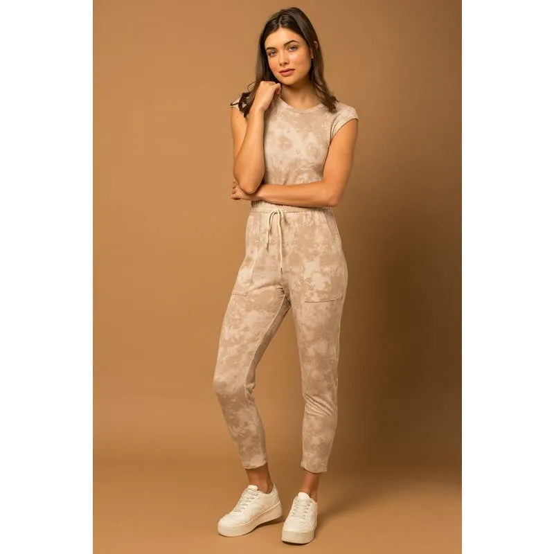 Tie-dyed | Cinched Waist Jumper