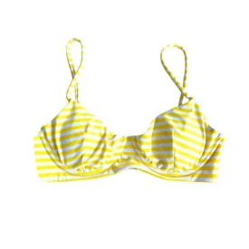 TROPEZ BIKINI TOP IN PINEAPPLE STRIPES