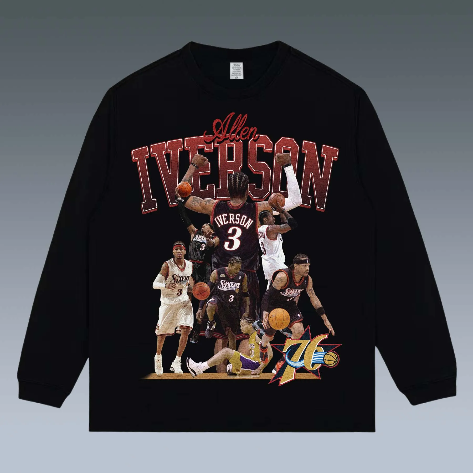 VINTAGE LONG SLEEVE TEE | AI& ALLEN IVERSON& ANSWER