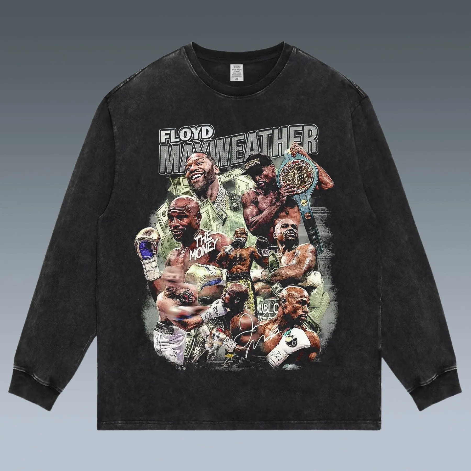 VINTAGE LONG SLEEVE TEE | FLOYD MAYWEATHER
