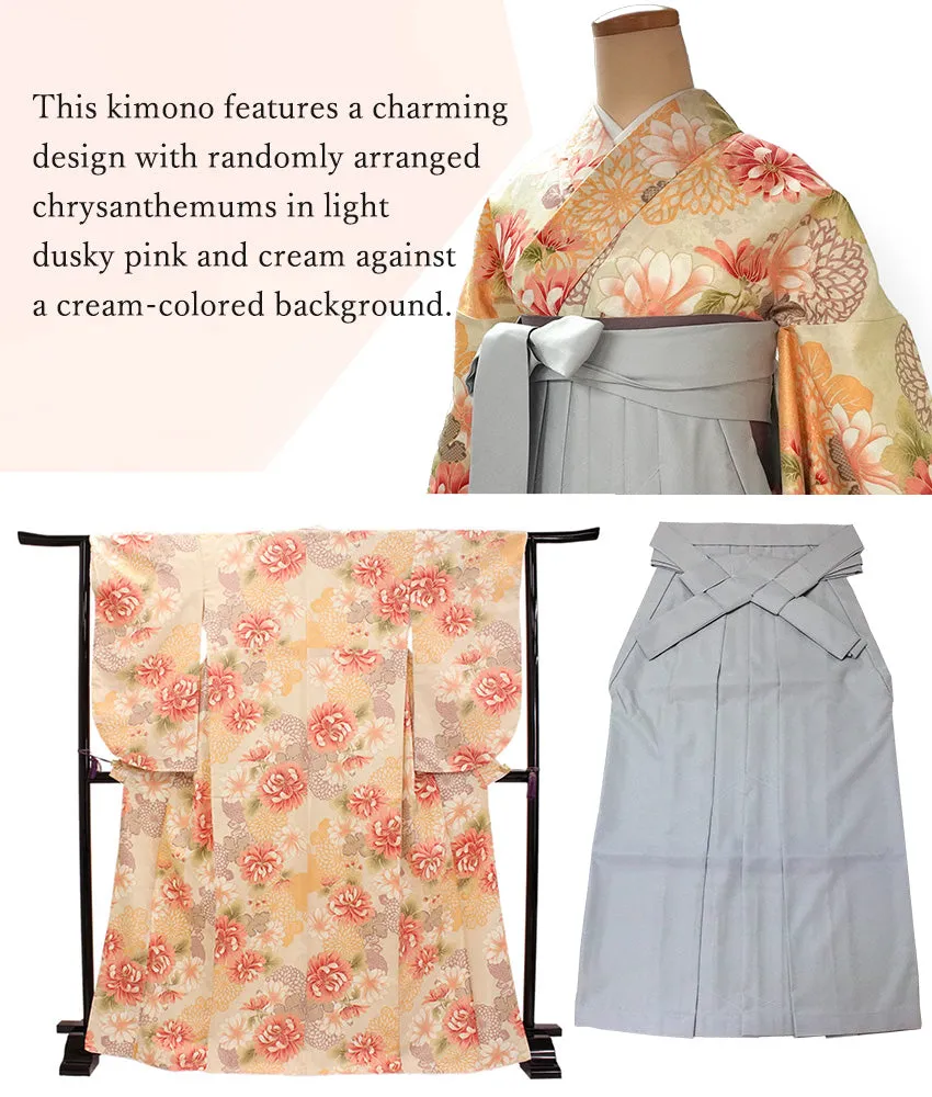 Woman's Kimono and Hakama Set